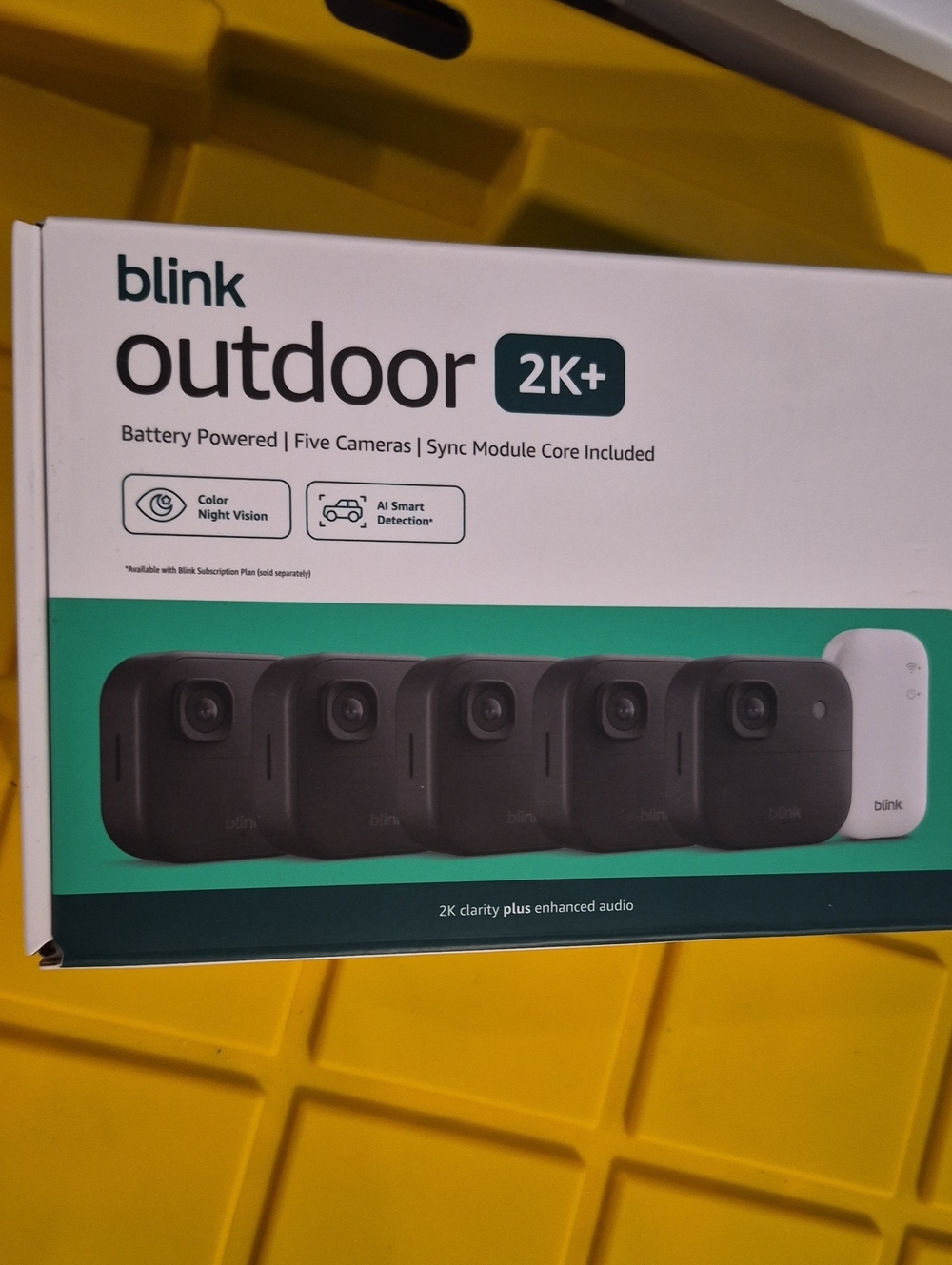 Blink Outdoor 2K+ Wireless Security Camera 5-Camera Kit - Nwt